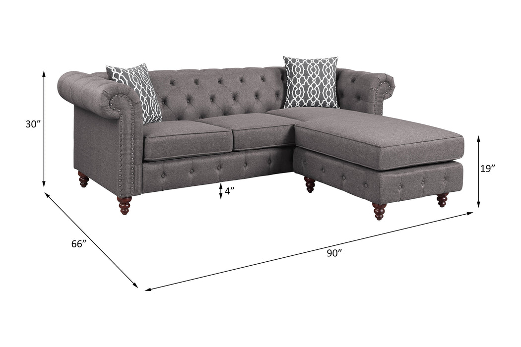 Waldina 90"L Reversible Sectional Sofa