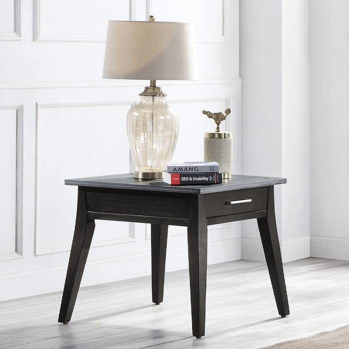 Zemocryss 1 Drawer Rectangular End Table