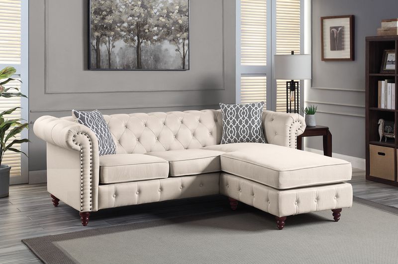 Waldina 90"L Reversible Sectional Sofa