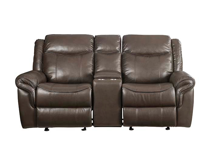 Lydia 80"L Motion Loveseat with USB & Console