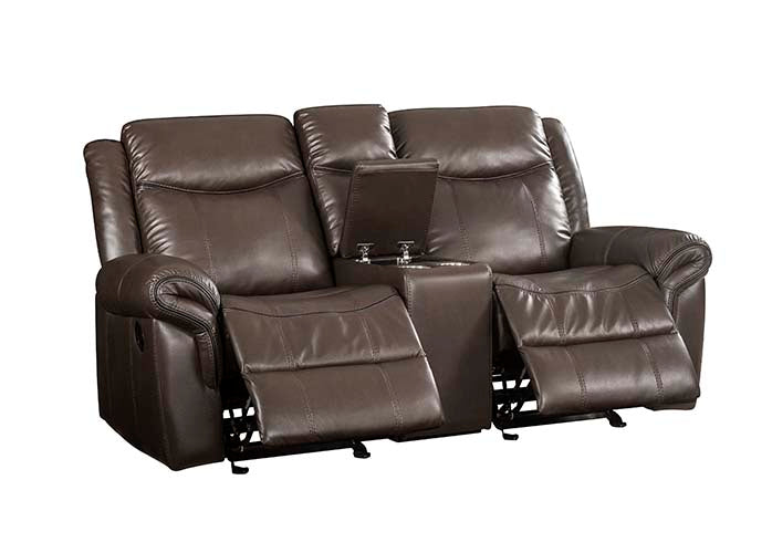 Lydia 80"L Motion Loveseat with USB & Console