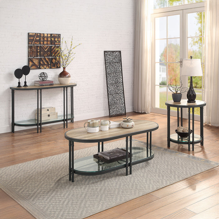 Brantley Round 22"Dia Wooden Top End Table