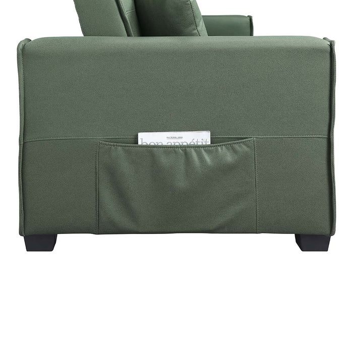 Octavio 82"L Adjustable Sofa with 2 Pillows