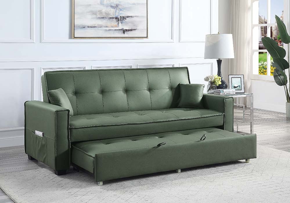 Octavio 82"L Adjustable Sofa with 2 Pillows