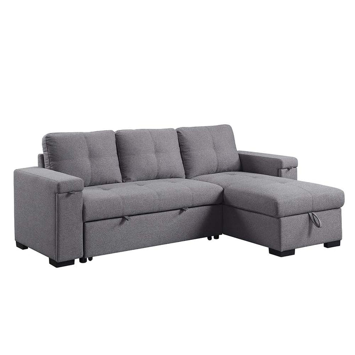 Jacop 95"L Sectional Sofa with Sleeper & Storage