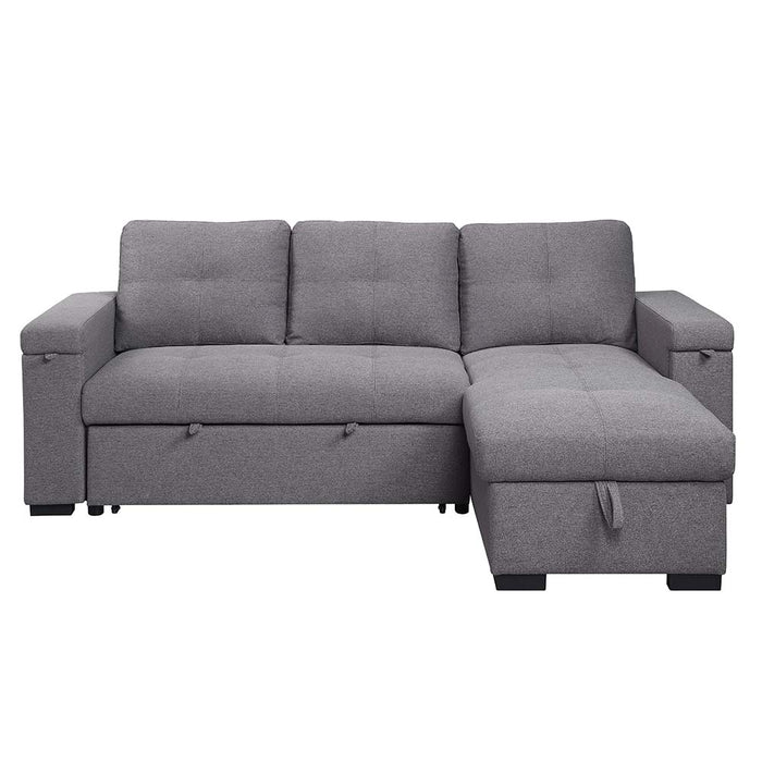 Jacop 95"L Sectional Sofa with Sleeper & Storage