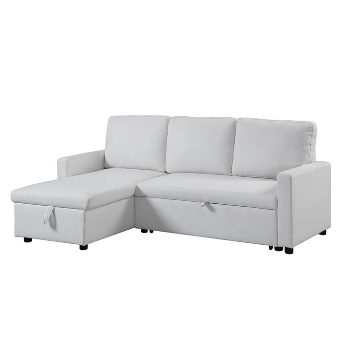 Hiltons 84"L Sectional Sofa with Sleeper & Storage