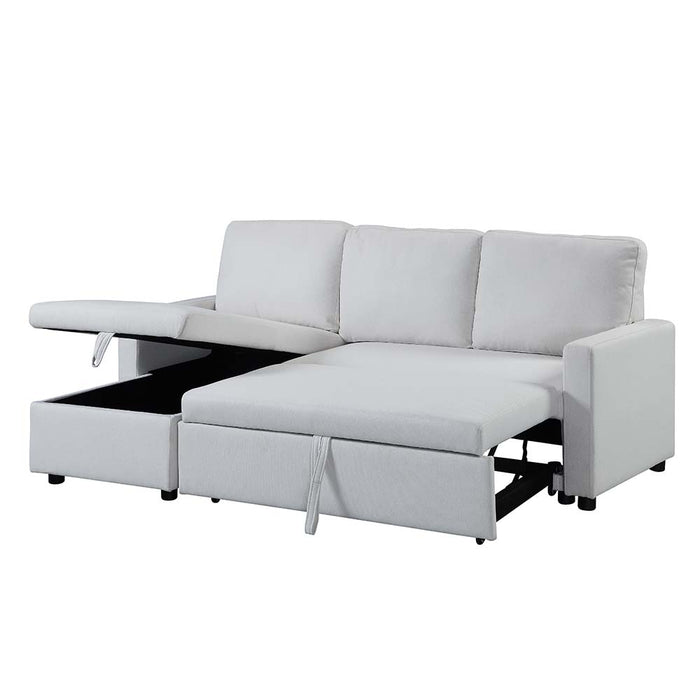 Hiltons 84"L Sectional Sofa with Sleeper & Storage