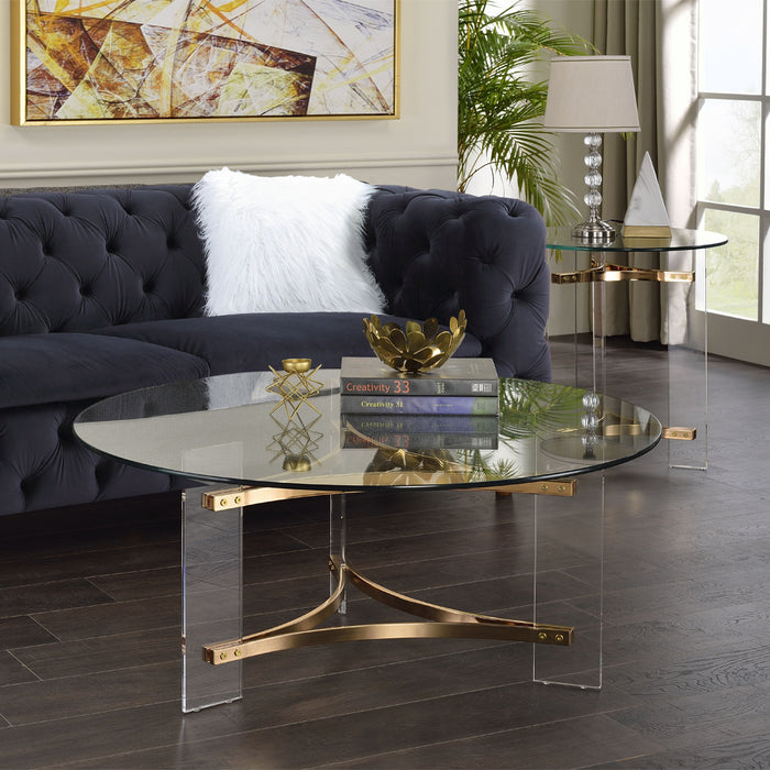 Sosi 41"L Round Coffee Table