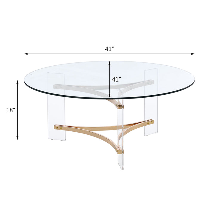 Sosi 41"L Round Coffee Table