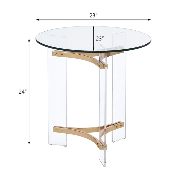 Sosi 23"L Round End Table