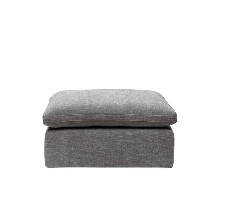 Naveen 37"W Linen Modular - Ottoman