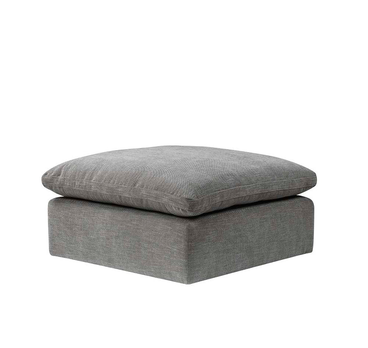 Naveen 37"W Linen Modular - Ottoman