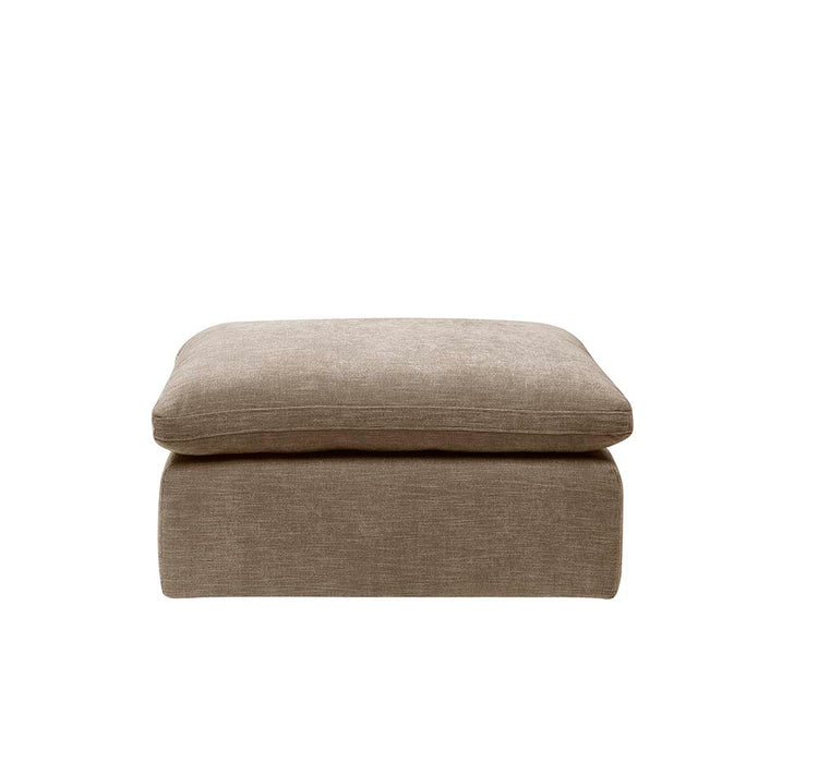 Naveen 37"W Linen Modular - Ottoman