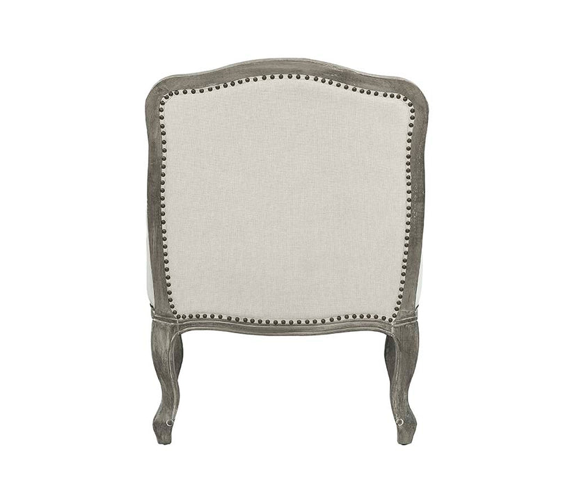 Tania 29"W Linen Chair with Pillow