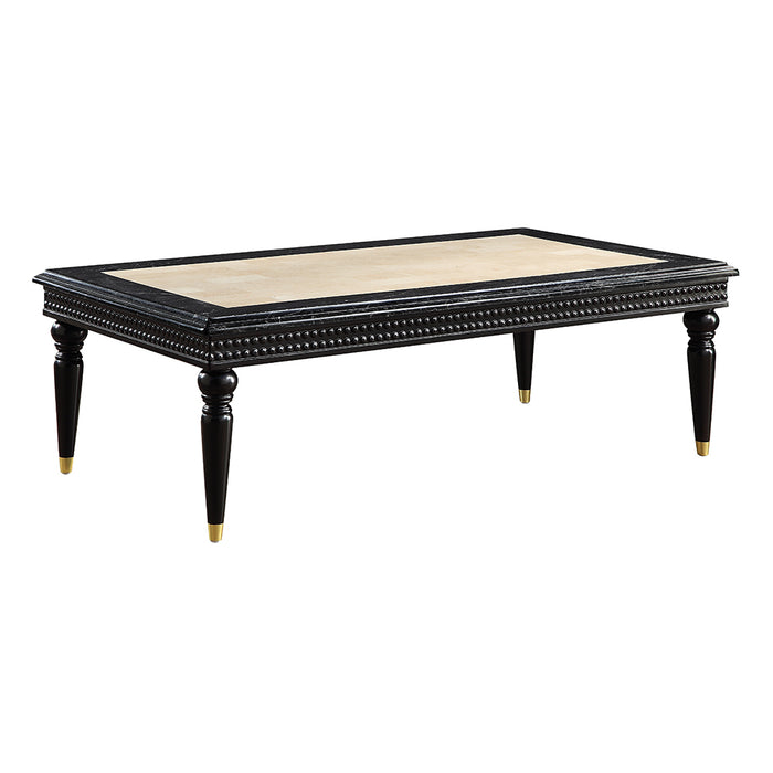 Tayden Rectangular Coffee Table with Marble Top