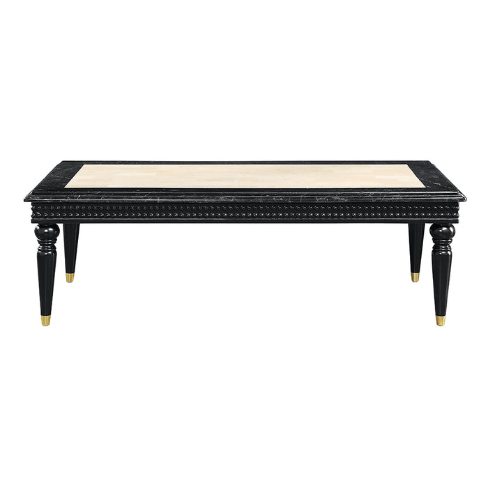 Tayden Rectangular Coffee Table with Marble Top