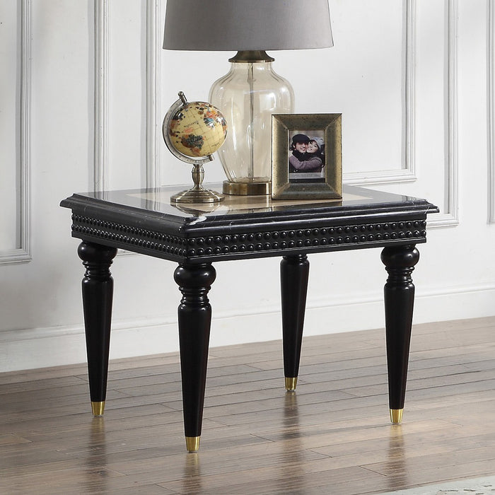 Tayden Square End Table with Marble Top