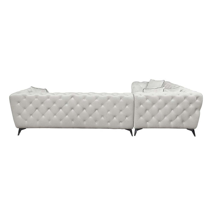 Atronia 133"L Sectional Sofa with 4 Pillows