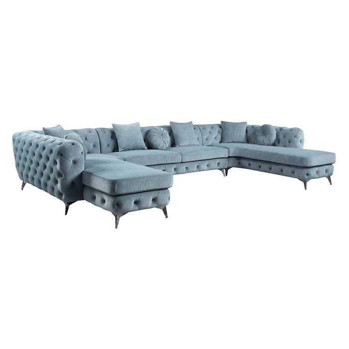Atronia 164"L Sectional Sofa with 7 Pillows