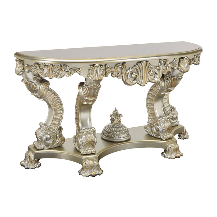 Sorina 67"L Sofa Table with Carvings