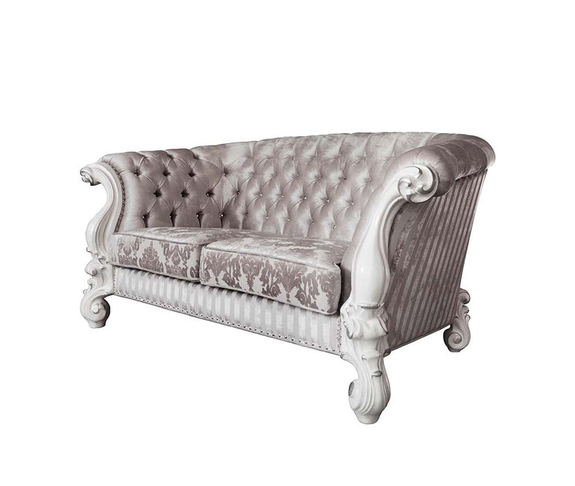 Versailles 76"L Loveseat with 5 Pillows