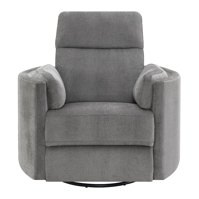 Sagen 40"W Chenille Glider Recliner with Swivel