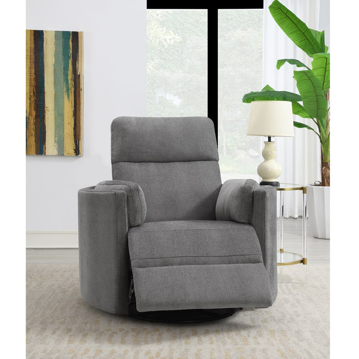 Sagen 40"W Chenille Glider Recliner with Swivel