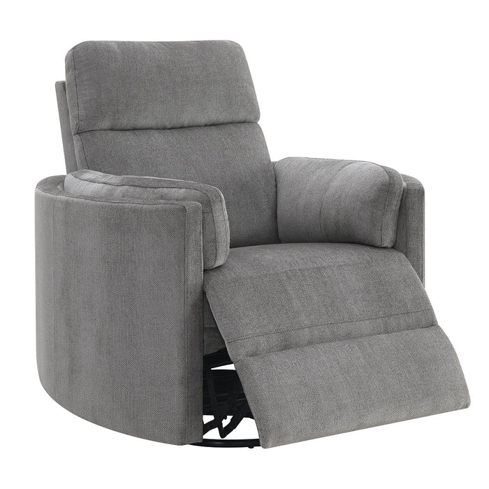 Sagen 40"W Chenille Glider Recliner with Swivel