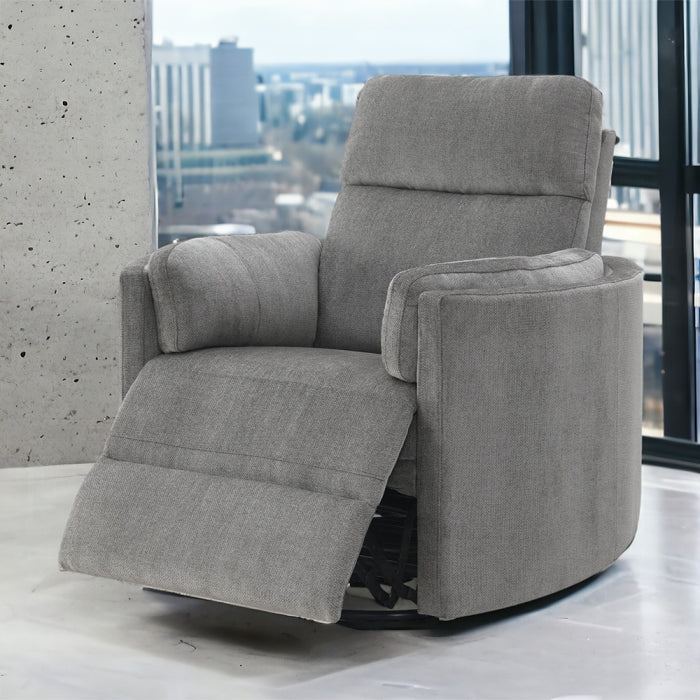 Sagen Curved Armrest Glider Recliner with Swivel