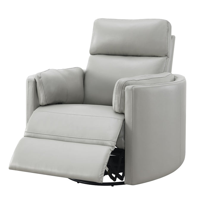 Sagen Curved Armrest Glider Recliner with Swivel