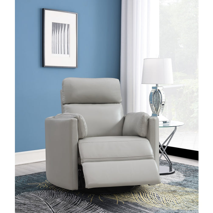 Sagen Curved Armrest Glider Recliner with Swivel