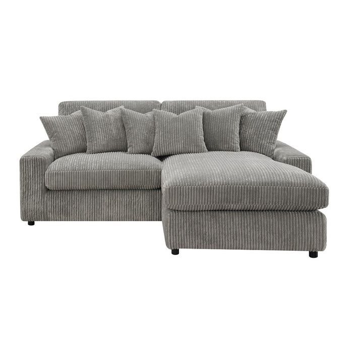 Tavia 84"L Sectional Sofa with 6 Pillows