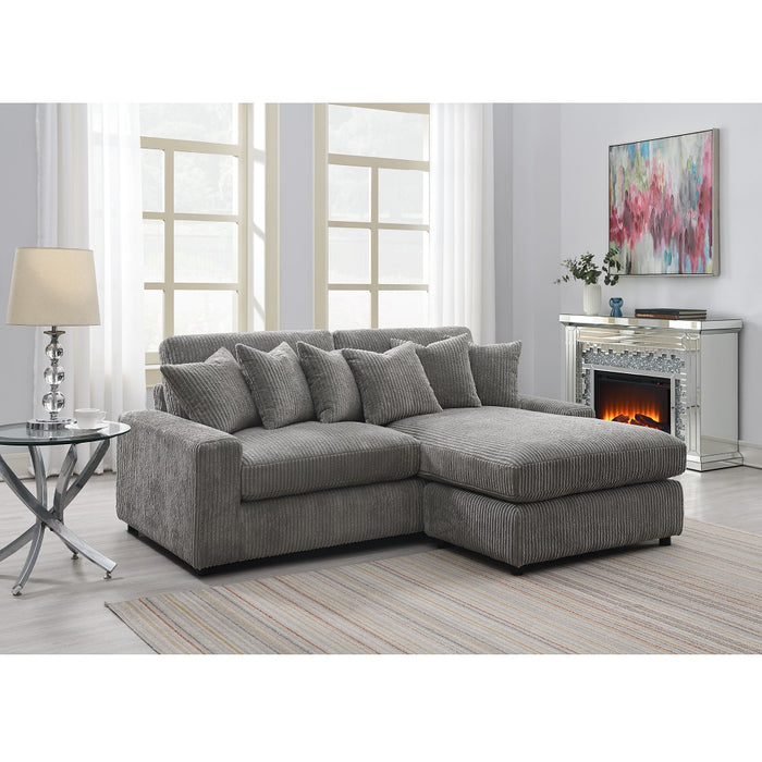 Tavia 84"L Sectional Sofa with 6 Pillows