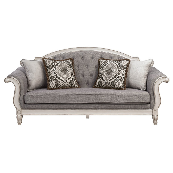 Florian 88"L Sofa with 4 Pillows