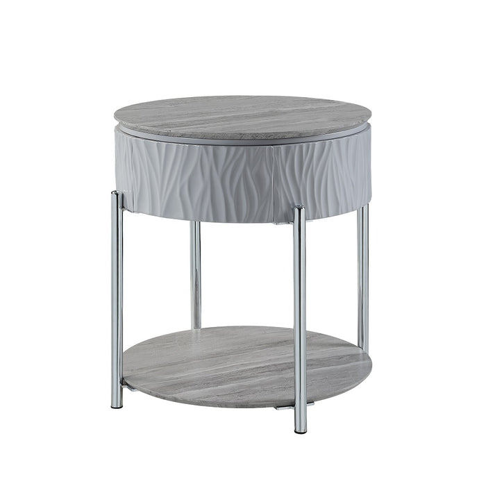 Yukino Oval End Table