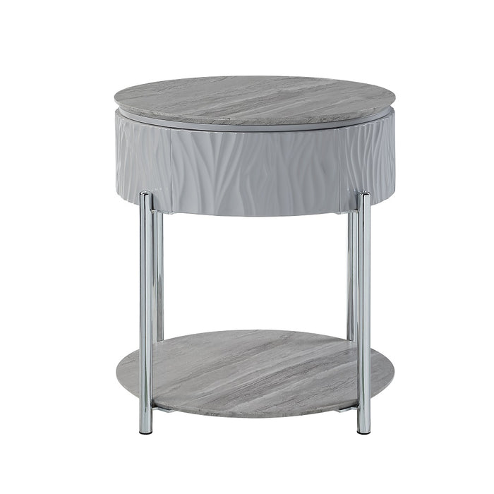 Yukino Oval End Table