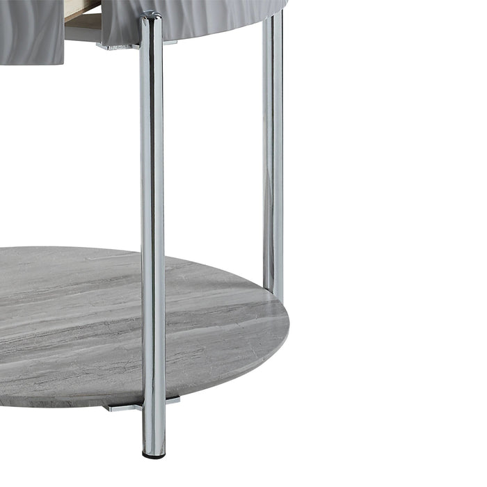 Yukino Oval End Table