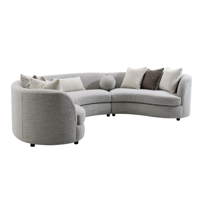 Ivria Sectional Sofa with 9 Pillows