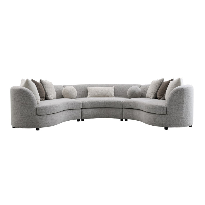 Ivria Sectional Sofa with 9 Pillows