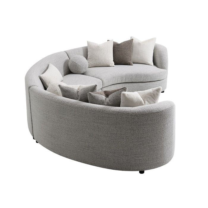 Ivria Sectional Sofa with 9 Pillows