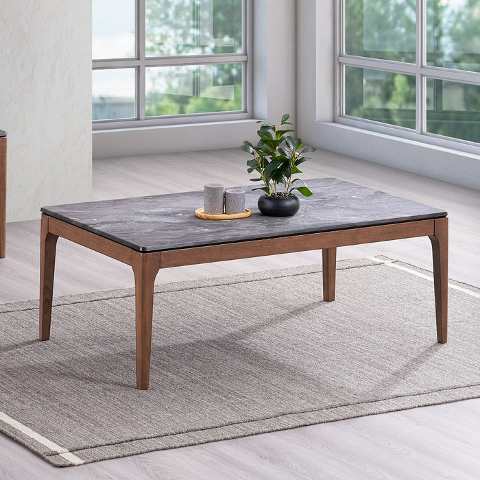 Bevis 47"L Solid Wood Coffee Table