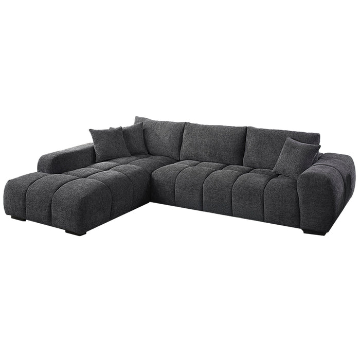 Chosen Upholstered Sectional Sofa with 3 Pillows