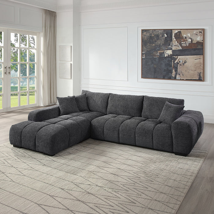 Chosen Upholstered Sectional Sofa with 3 Pillows