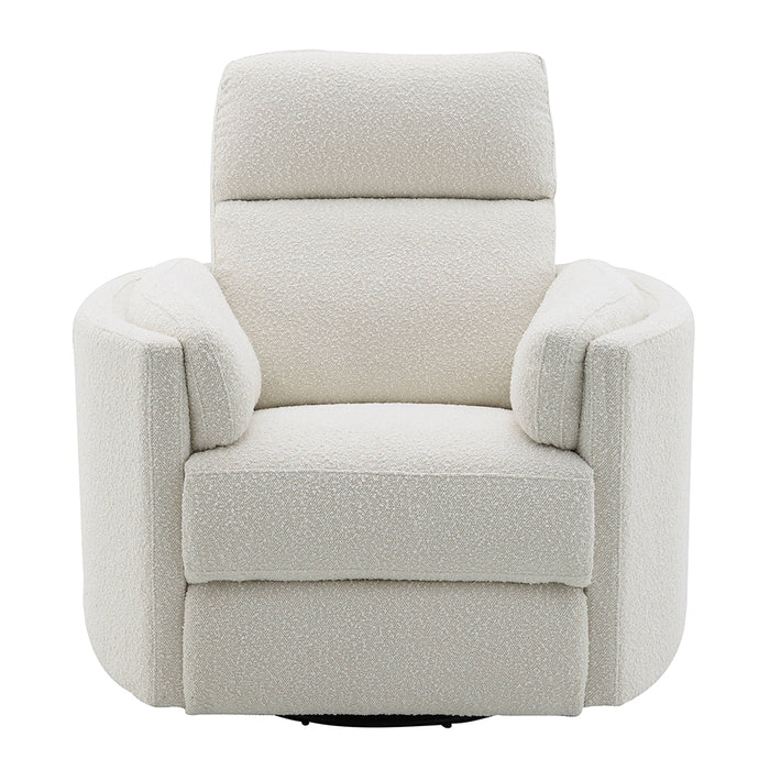 Sagen Upholstered Glider Recliner with Swivel