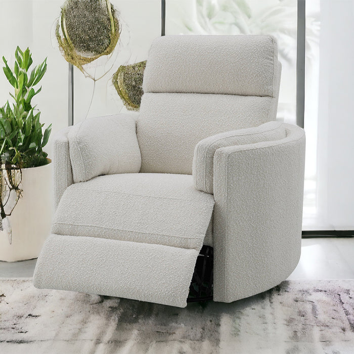 Sagen Upholstered Glider Recliner with Swivel