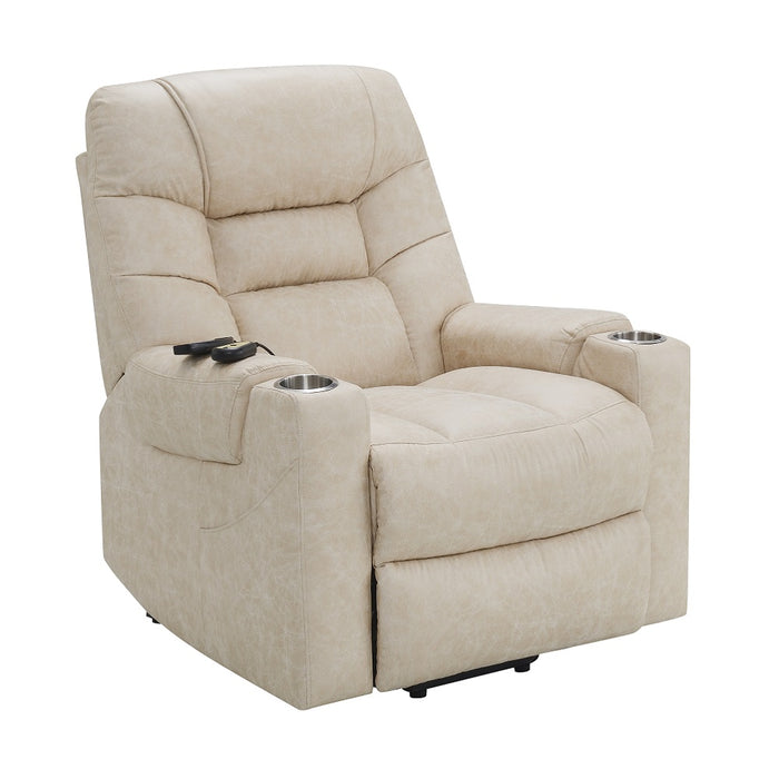 Nairi 36"L Leather Aire Power Recliner with Lift, Heating & Massage