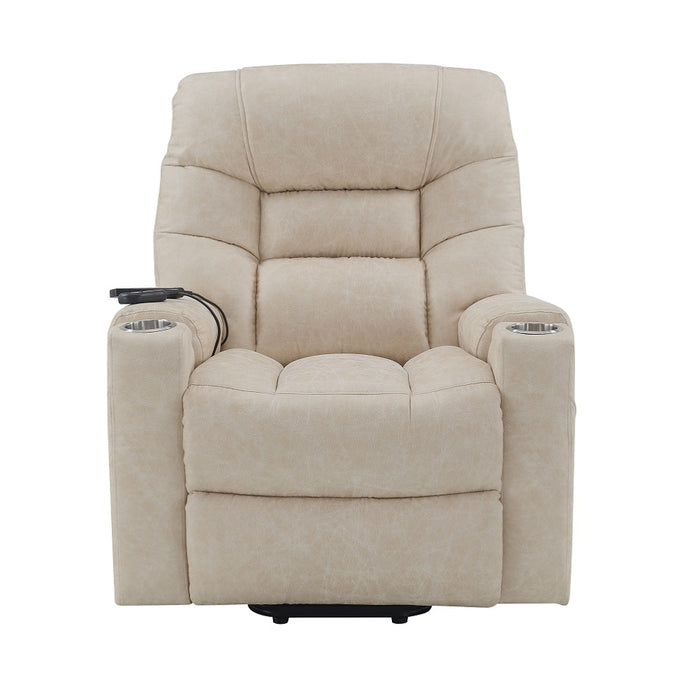 Nairi 36"L Leather Aire Power Recliner with Lift, Heating & Massage