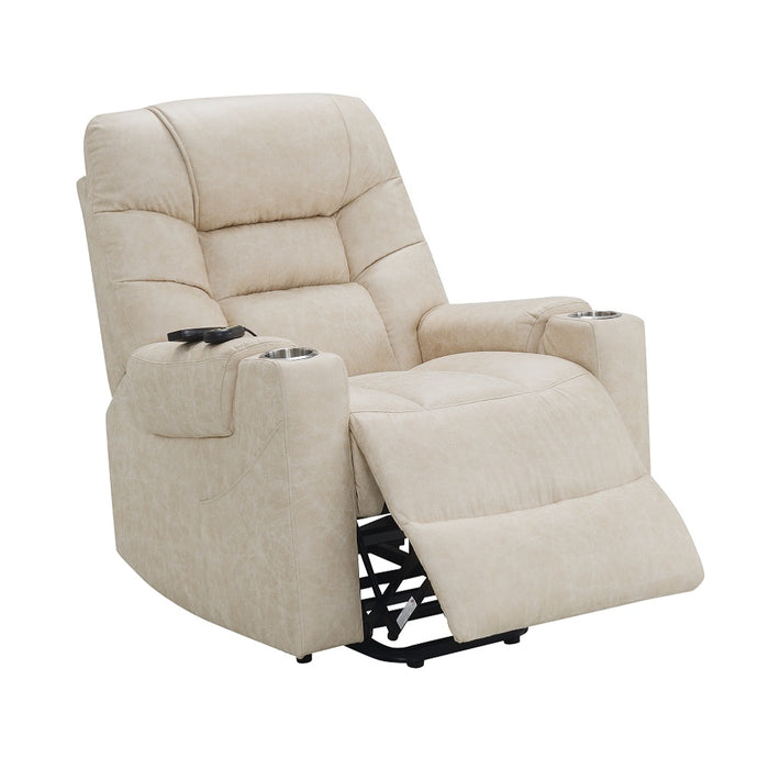 Nairi 36"L Leather Aire Power Recliner with Lift, Heating & Massage