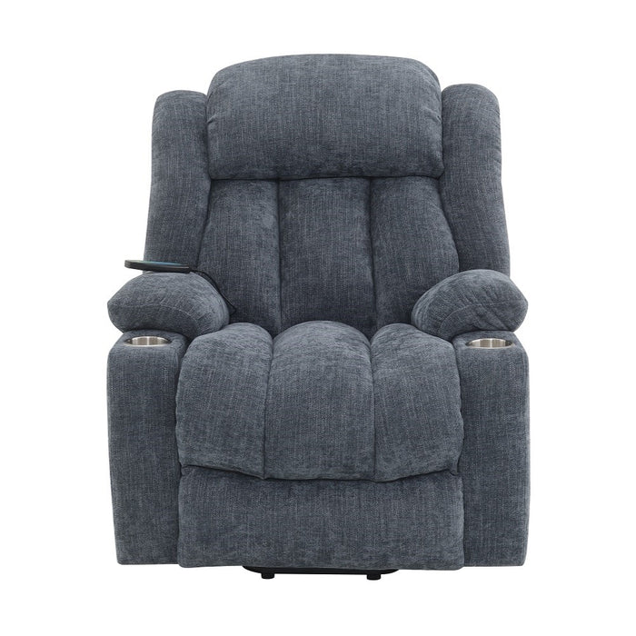 Omarion 37"L Velvet Power Recliner with Lift, Heating & Massage